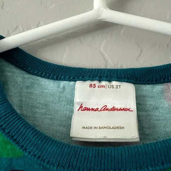 Hanna Andersson Red and Blue Apple Dress - Picture 2 of 4